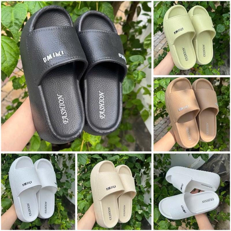 SALE SOS - Dép bánh mì nữ đế 6cm siêu nhẹ - đế chống chơn trượt  - êm chân thoáng khí ( 6p trơn chữ )