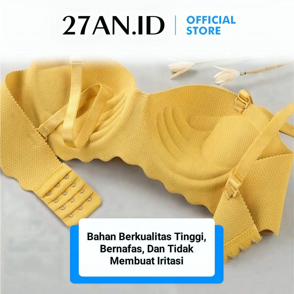 4PCS Bra Wanita Nyaman  BH/BRA WANITA NYAMAN (909) Bra Tanpa Jahitan Kawat Busa Tebal Size 34-40