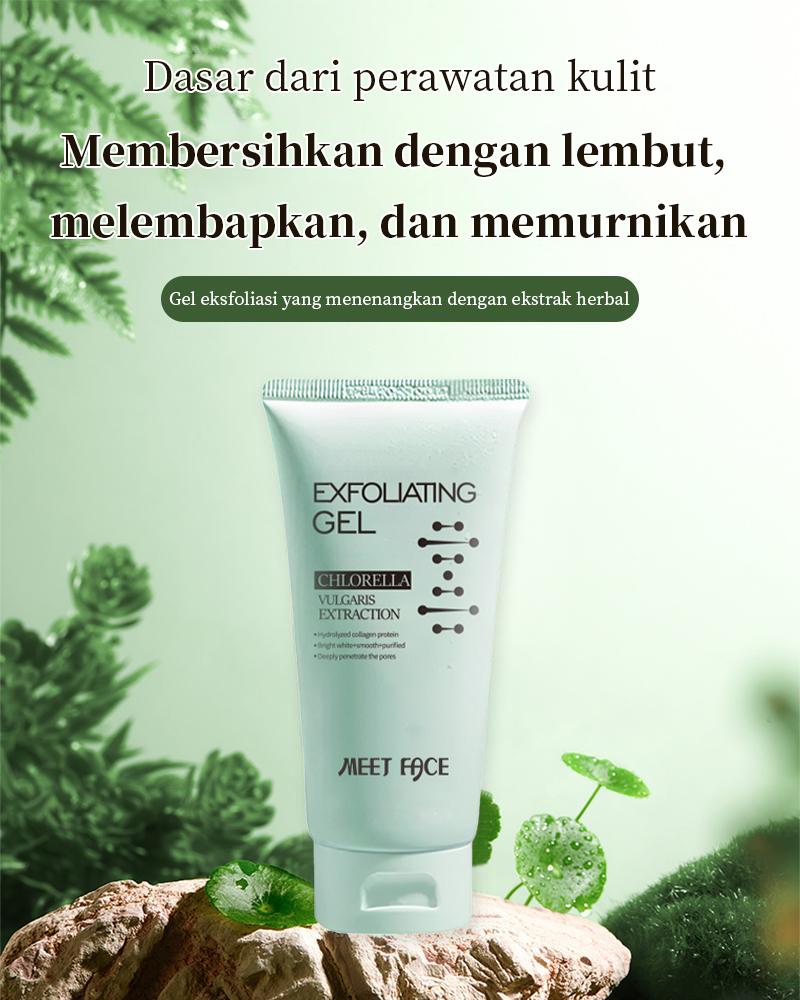 【Pengiriman Privasi】Meet Face Gel Pengelupasan Ekstrak Herba 50g Melembapkan & Menyuburkan Kulit Kusam Cocok untuk Wanita Berminyak Perawatan Wajah Harian