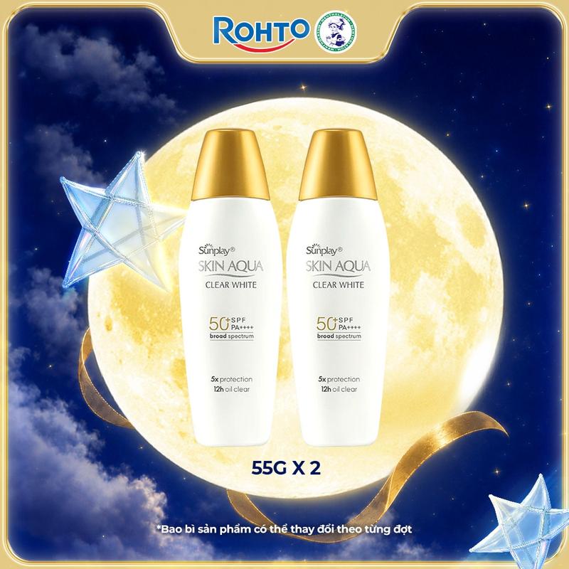 Combo 2 Sữa Chống Nắng Sunplay Skin Aqua 55g Clear White SPF50+ PA++++ | HASAKI…
