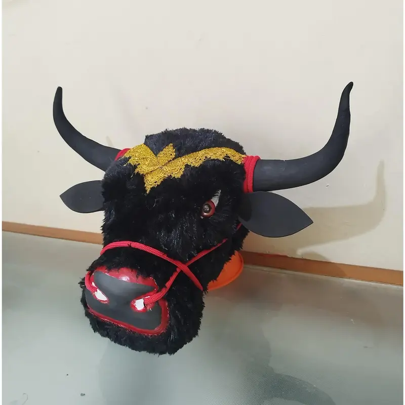 Bantengan Mainan Banteng Mberot Mata Menyala Bulu Korea Enteng 1