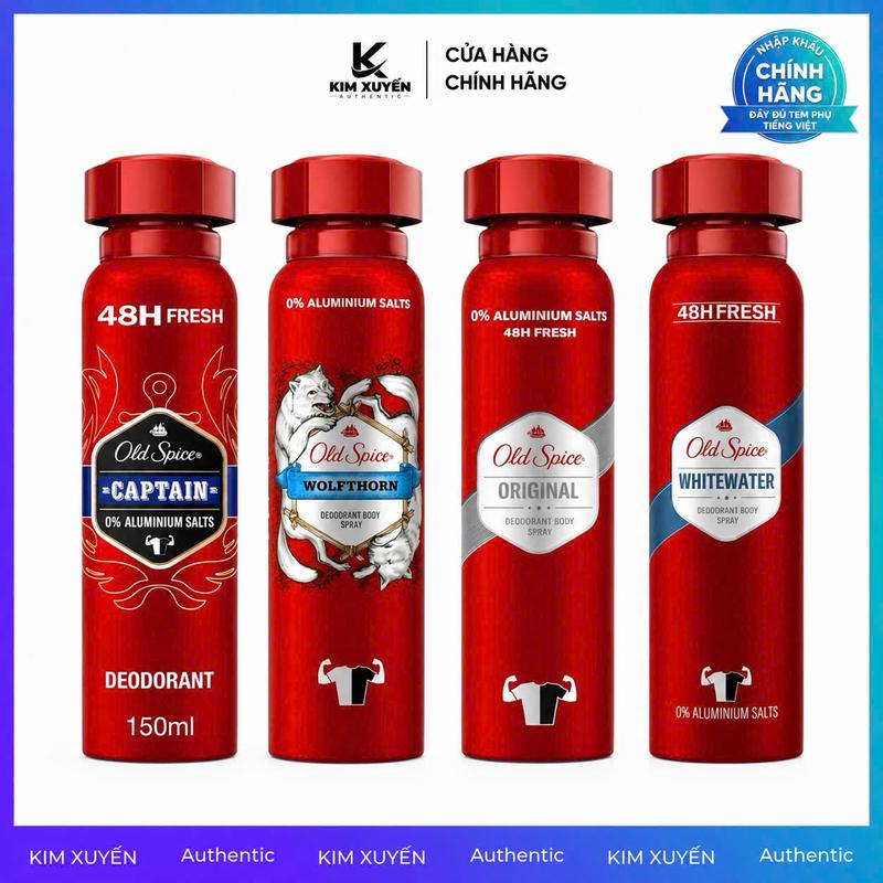 Xịt khử mùi Old Spice 150ML - Đẳng cấp phái mạnh