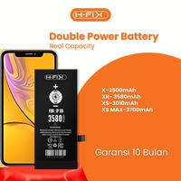 Gambar H-FIX  Baterai IP X / XR / XS / XS MAX Double Power High Capacity - X dari HFIX INDONESIA Kota Surabaya 1 Tokopedia