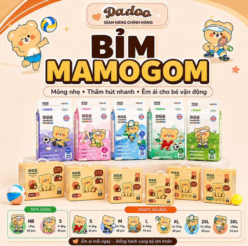 COMBO 3 BỊCH Tã lót - Tã dùng một lần Cho Bé Mẫu Mới Cao Cấp
