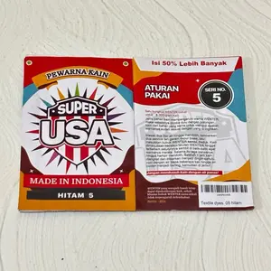 Wantex Super Pewarna Jeans Pakaian USA HITAM BLACK Tie Dye Baju Sumbo Sumba Kain Wantek Jumputan Ikat Celup Wentek Wanter Serbuk Coloring Jumput Iket Hitam Jeans Sepatu Jaket Sweater Bahan Kelir Malang TOKO AB ABADI