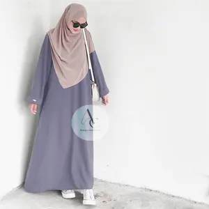 Aara Collection Abaya Polos Wanita remaja kekinian wolfis premium / Long dress Gamis Abaya Wanita polos wanita muslim cantik simple elegan Ukuran S M L XL XXL Maxi Syari Dewasa Pesta Mewah Kondangan gamisabaya