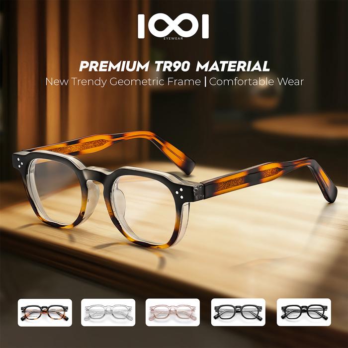 Oi Spectacles Machine Promo Kacamata Frame Geometric TR90 Ringan dan Nyaman Lensa Photocromic ...