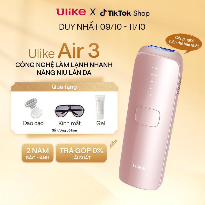 Máy triệt lông Ulike Air 3 công nghệ làm mát Ice Cooling IPL Sapphire Hồng