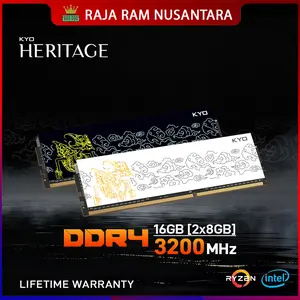 RAM PC KYO HERITAGE DDR4 16GB (2x8GB) 3200MHz PC 25600 CL18 1.35v 1R ORI RAM KOMPUTER DDR4 8GB LONGDIMM
