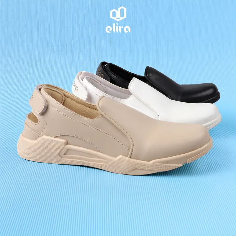 ELIRA Noel Cream - Sepatu Slip On Flat Wanita - Synthetic Premium Shoes 5