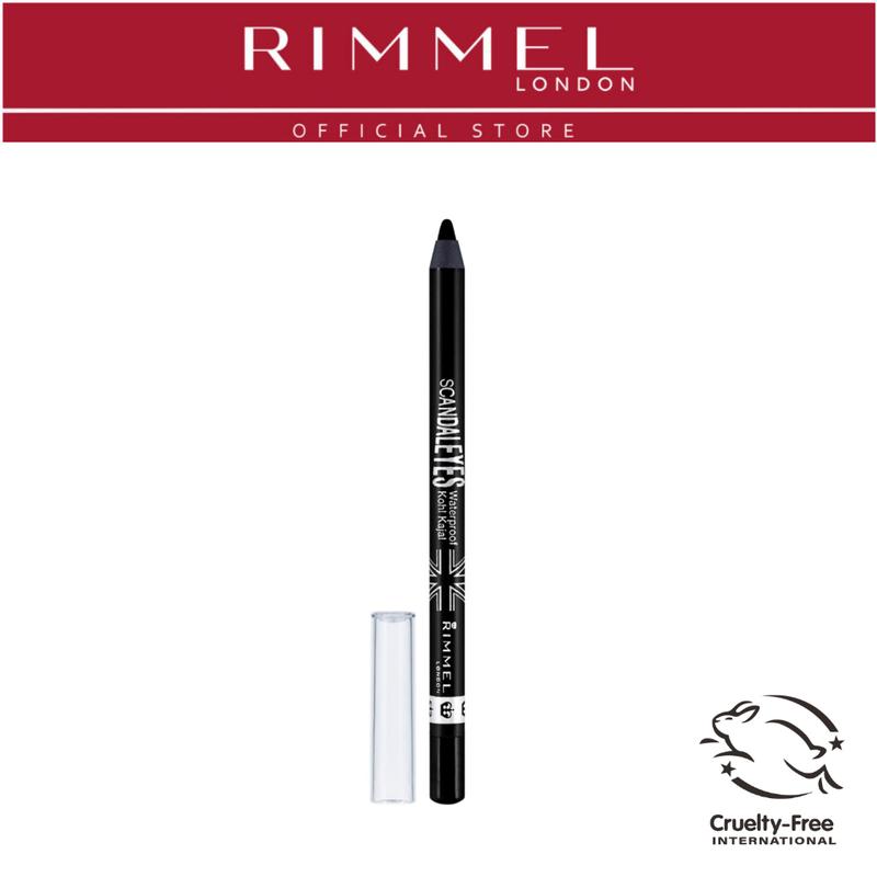 Rimmel Scandal'Eyes - Waterproof Kohl Kajal Eye Liner Eyeliner Kosmetik Pensil Hitam Black Brown 0