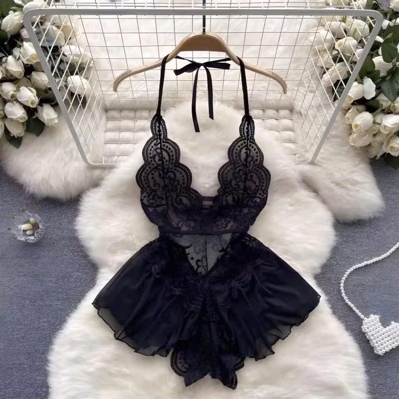 Váy ngủ ren hoa chất liệu ren mềm mại SS49