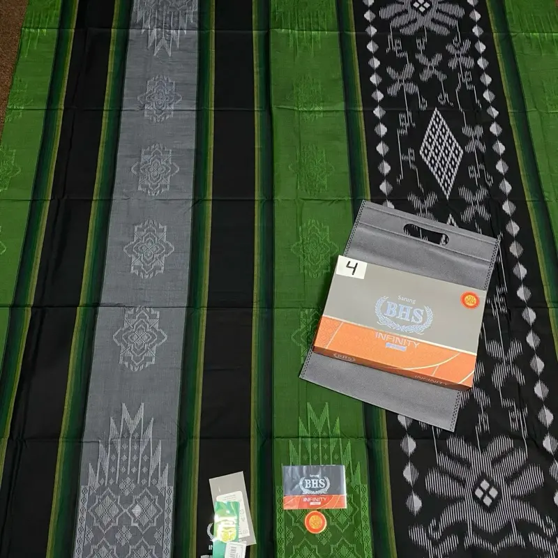 SARUNG BHS INFINITY SILVER TIMBUL FREE TOTEBAG 2