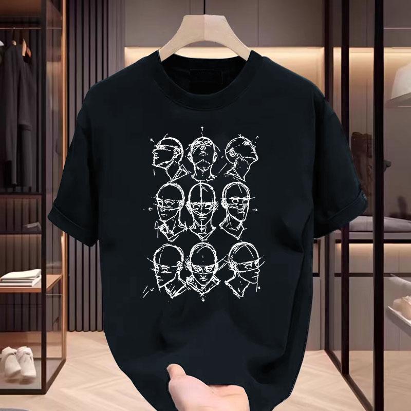 Product Introduction of New 230g vintage niche fashion brand loose fitting couple versatile loose short sleeved T-shirt made of pure cotton for both men and women 1