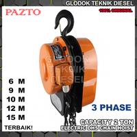 Jual Pazto Electric DHS Chain Hoist 2 Ton x 15 , 12 , 10 , 9 , 6 Meter ...