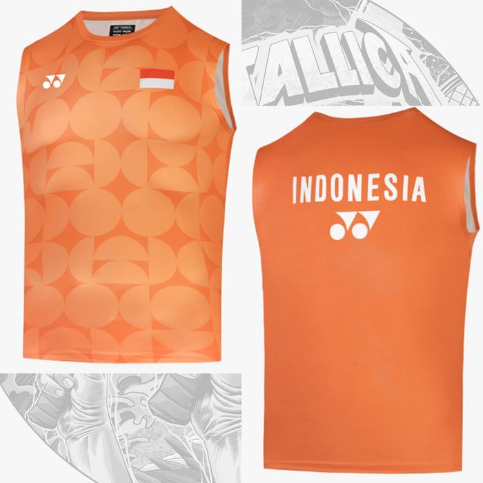 Gambar Baju / Kaos / Jersey Badminton Yonex Sleeveless YOB26024EX Orange / Jersey Lengan Buntung Yonex Malaysia Open 2026 - S dari Sportallica Kota Administrasi Jakarta Timur Tokopedia