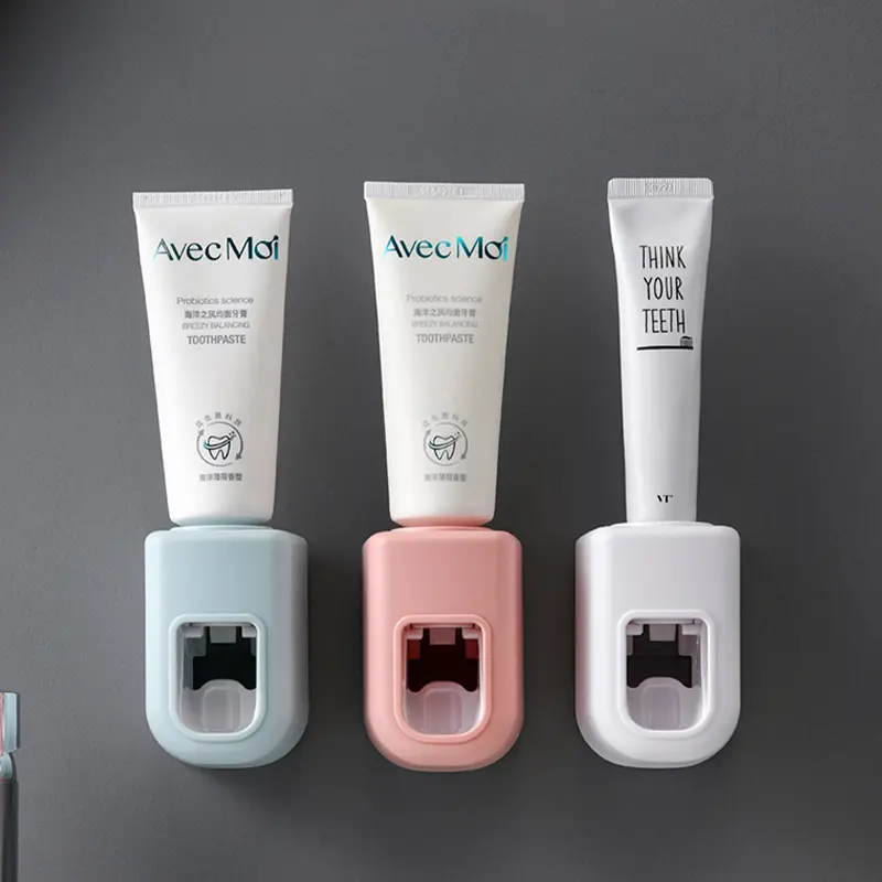 Dispenser Odol Toothpaste Dispenser Pemasangan Tanpa Paku Dispenser Pasta Gigi Desain Minimalis 4