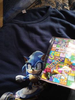 Product Review of Baju Setelan Anak Laki Laki - Pakaian Kaos dan Celana Fashion Anak Cowok Usia 5-15 Tahun - Motif SONIC Putih from i**a 0