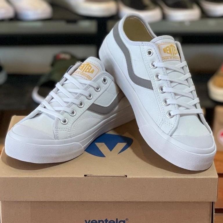 Sepatu Sneakers Ventela New PuBlic Low Black and White Original Casual Nyala Pria Wanita 6