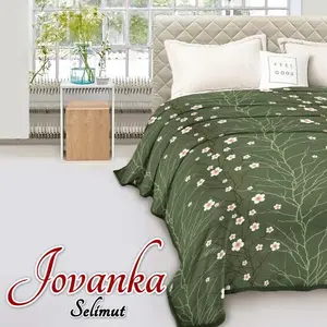 Jovanka Selimut Bulu Halus Motif Ukuran 160x200 Untuk Tidur Nyaman