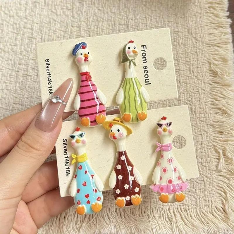 Kẹp tóc mái hình ngỗng lớn hóa trang xấu lạ đáng yêu, phụ kiện tóc mái, kẹp tóc mái, kẹp tóc con, phụ kiện tóc mái trước trán, kẹp tóc cho nữ