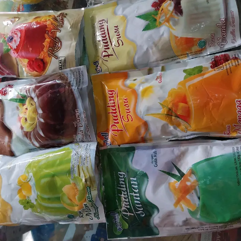 Puding Susu Nutrijel Isi 3 Bungkus - Bubuk Jelly Food Makanan 3