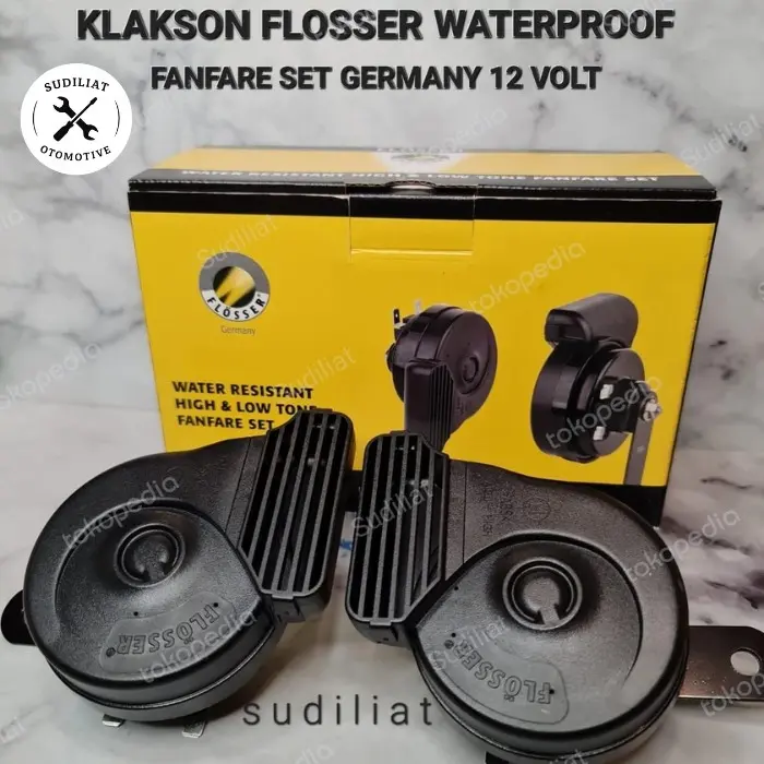 KLAKSON KEONG FLOSSER WATERPROOF FANFARE SET 12V - GERMANY