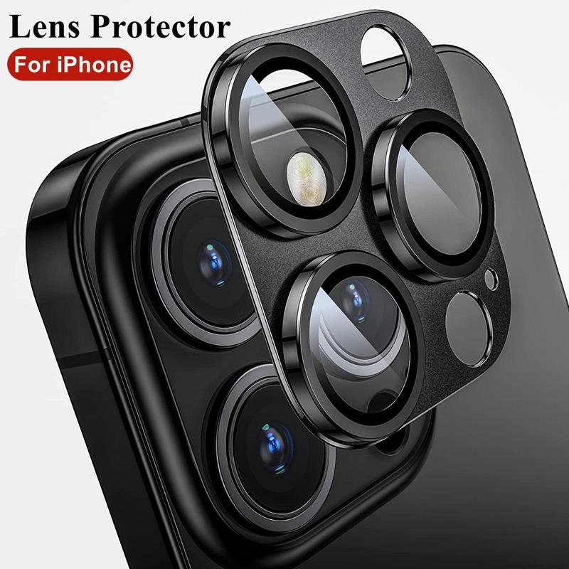 Bảo Vệ Camera Vòng Kim Loại, Dành Cho iPhone 14, 15, Pro Max, 13, 12, 11 Pro Max, Mini Và 14, 15 Plus, Phụ Kiện Bảo Vệ Ống Kính 0