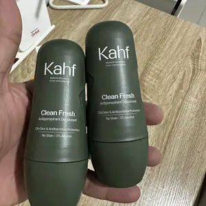 Twin Pack Kahf Deodorant Roll On Antiperspirant 45 ml - 2 pcs Deodoran Pria Freshness All Day, 0% Alcohol, Easy Application - 2in1 Deo Anti Iritasi, Bebas Bau, Tahan Keringat, Wangi Seharian - Suitable for Daily Use