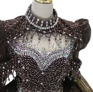 Bolero hiasan dada pundak dan tangan