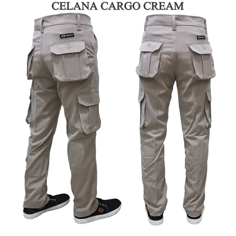 Celana Cargo Panjang Dickies Pria Cowok hitam abu hijau army cream berkualitas 3