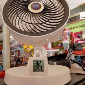 Alat Ukur Suhu dan Kelembaban Ruangan Digital - Termometer Higrometer Presisi Tinggi, Bisa Digantung/Diletakkan di Meja