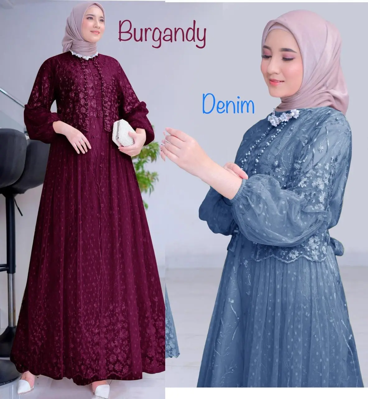 MAXI RAFIKA (M-XXXL) GAMIS BRUKAT GAMIS BUSUI GAMIS TERLARIS GAMIS KEKINIAN GAMIS MURAH GAMIS PESTA GAMIS KONDANGAN GAMIS SYARI