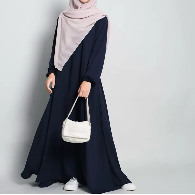 Gamis polos simpel premium aha dress