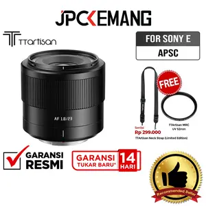 TTArtisan AF 23mm f1.8 for Sony E APSC Lens TTArtisans AF 23 mm f/1.8 Garansi Resmi