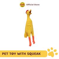 Gambar Mainan Anjing Ayam Karet Suara Squeak Tinggi 44cm | Pet Toy with Squeak dari Octagon Pet Indonesia Kota Administrasi Jakarta Barat 1 Tokopedia