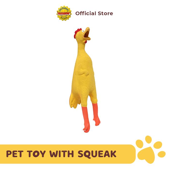Gambar Mainan Anjing Ayam Karet Suara Squeak Tinggi 44cm | Pet Toy with Squeak dari Octagon Pet Indonesia Kota Administrasi Jakarta Barat Tokopedia