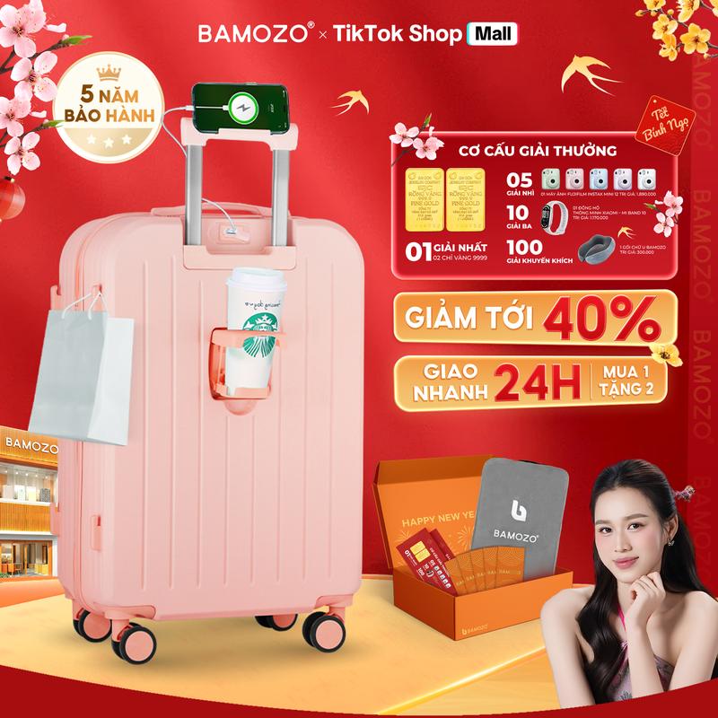   SẮP CHÁY HÀNG  Vali Du Lịch Bamozo 8812 Bản Cao Cấp Size 20 24 Nhựa ABS Bền Đẹp Hạn Chế Bể Vỡ 4 Bánh Xoay 360 Độ Vali Du Lịch Có Khay Đựng Nước Có Khóa Hai Lớp Chống Rạch Khóa Bảo Mật _8812 