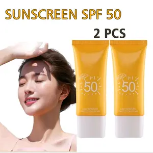 HEMAT 2 PCS SUNSCREEN UV CREAM SPF 50 Sunscreen Light Moisture UV Protection Cream SPF 50