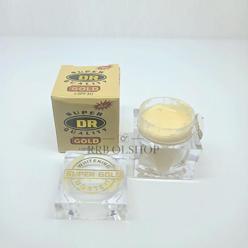 3 Pcs Cream DR Gold super quality whitening SPF+30 Siang dan malam 1