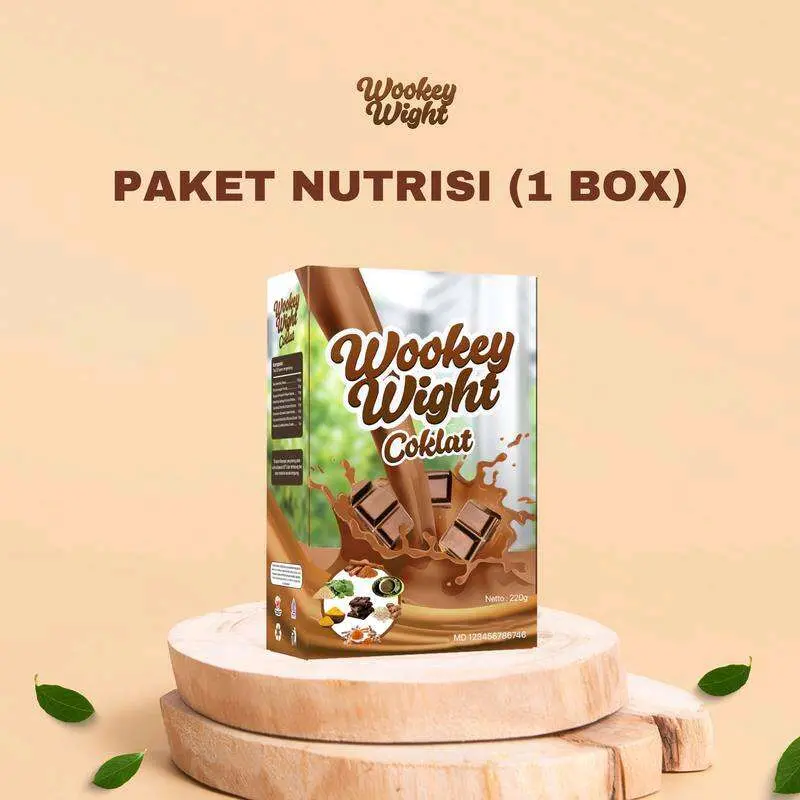 Wookey Asli Original Susu Bubuk Rasa Coklat 220 Gram BPOM & Halal MUI Meningkatkan Nafsu Makan & Berat Badan