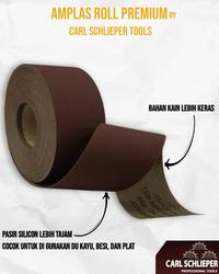 Gambar AMPLAS ROLL AMPELAS METERAN KAIN ABU AMPLAS KAKU AMPLAS MESIN CARL SCHLIEPER TOOLS - 40 dari Carl Schlieper Tools & Knifes Kab. Tangerang 2 Tokopedia