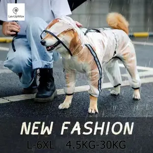 Jas Hujan Hewan Anjing & Kucing ( XS - 7XL ) Dog Raincoat Untuk Hewan Hoodie Suit Transparan