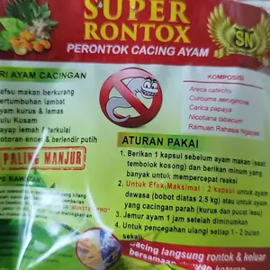 Perontok Cacing Ayam Super Rontox untuk Mengatasi Masalah Cacingan dengan Cepat dan Efektif