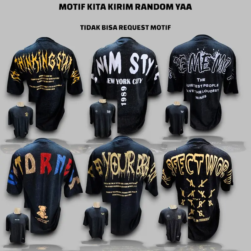 PROMO 3PCS 100RIBUAN KAOS JUMBO WASHING/KAOS T-SHIRT OVERSIZE PRIA /KAOS DISTRO VIRAL TERPOPULER bajudistro 1
