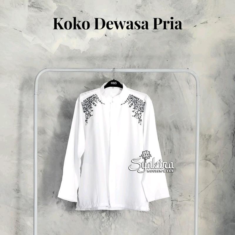 KOKO COUPLE BORDIR AYAH DAN ANAK TANGGUNG LENGAN PANJANG 3