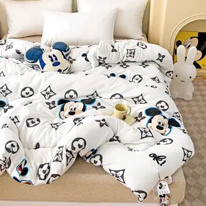 selimut tidur anak premium selimut anak katun linen karakter lucu