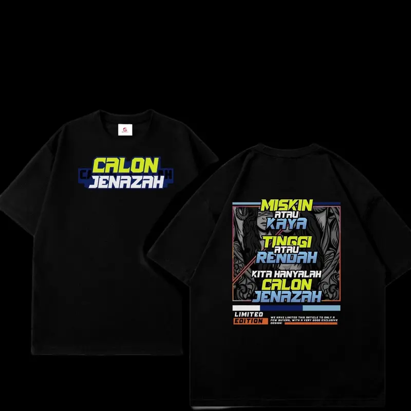 Kaos Miskin atau Kaya Tetap Calon Jenazah Combed 24s Distro Nyaman 1