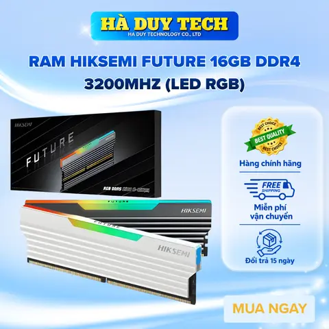 RAM HIKSEMI FUTURE 8GB/16GB DDR4 3200MHZ BLACK/WHITE (LED RGB)/NO LED - Cam Kết Chính Hãng - BH 36T - Ha Duy Tech