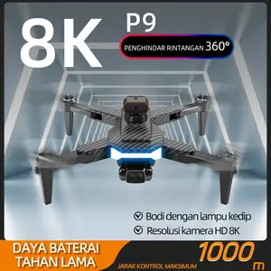 ✅✅✅P9 Drone kamera jarak jauh fotografi udara profesional murah dual camera drone premium laki-laki pria ulang tahun kado hadiah